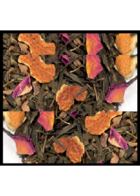 Thé vert des anges aromatisé orange cannelle vanille et rhum