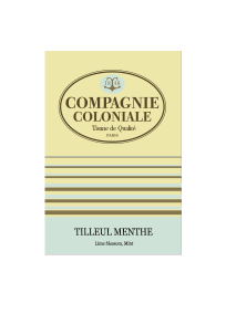 boite 25 sachets berlingo de tisane tilleul menthe compagnie & co